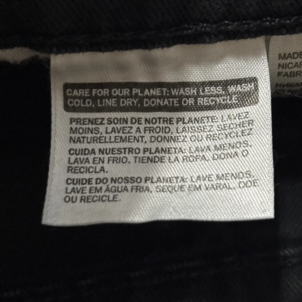 Levis 541 Athletic Taper Jeans Mens W38 L32 Black Denim Pants 18181-0019